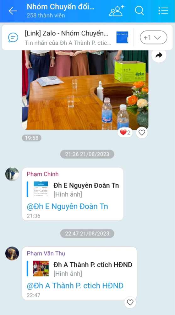 Mô hình nhóm Zalo từ xã đến thôn, từ cán bộ thôn đến người dân