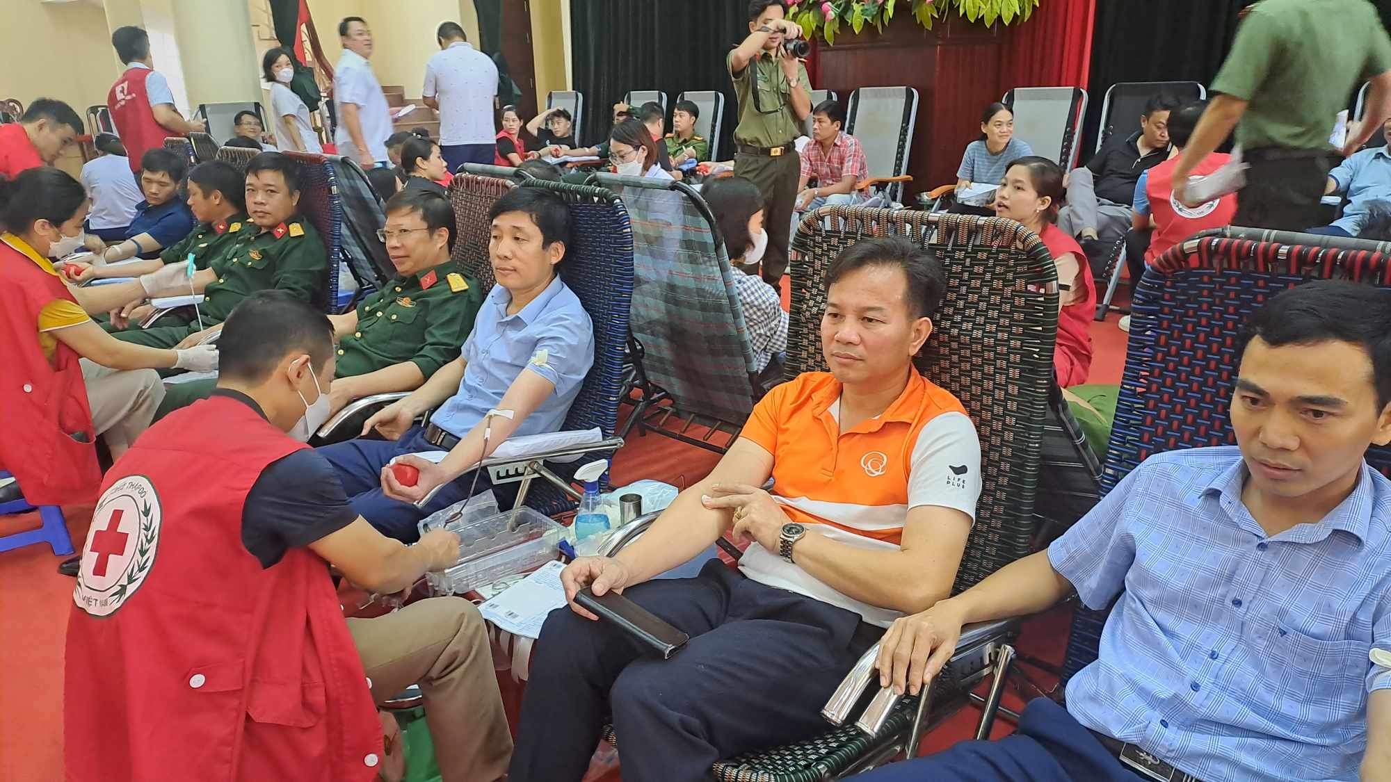 Một số hình ảnh tại “Ngày hội hiến máu Giọt Hồng Yên Định” năm 2023.
