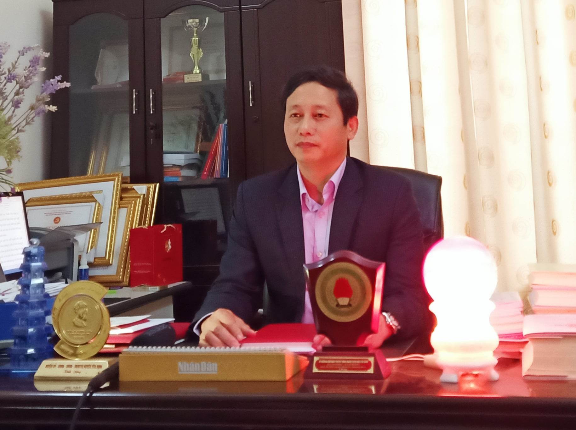 Đồng chí: Hoàng Trung Hưng - TVHU, Trưởng Ban Tuyên giáo huyện, Giám đốc Trung tâm Bồi dưỡng chính trị huyện, Trưởng Ban tổ chức cuộc thi khẳng định.