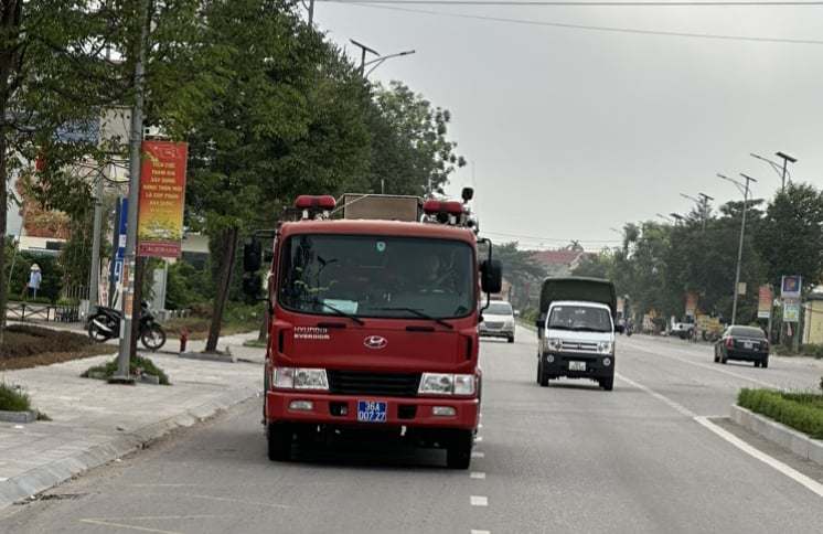 Công an huyện ra quân tuyên truyền nâng cao hiệu quả công tác phòng cháy, chữa cháy và cứu nạn cứu hộ” trên địa bàn.