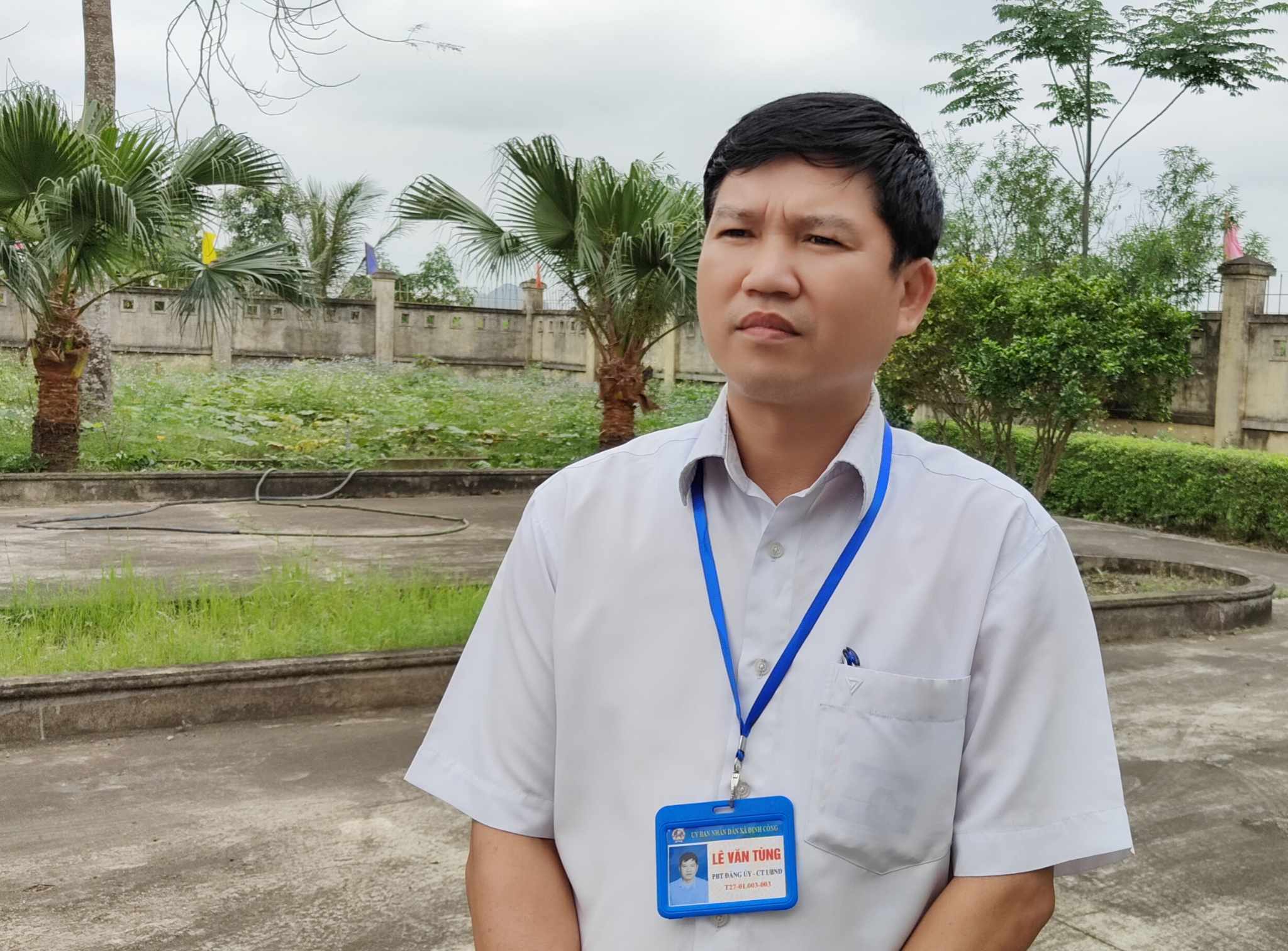 Ông: Lê Văn Tùng, Chủ tịch UBND xã Định Công nhấn mạnh: