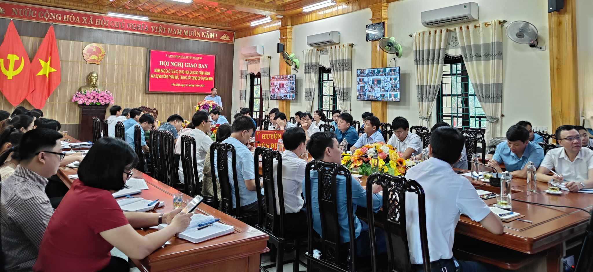 Yên Định phát động phong trào thi đua cao điểm "90 ngày, đêm" xây dựng huyện NTM nâng cao (từ ngày 15/5/2024 - 15/8/2024)".