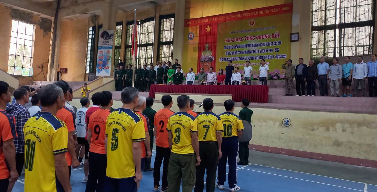Toàn cảnh giải bóng chuyền hơi.
