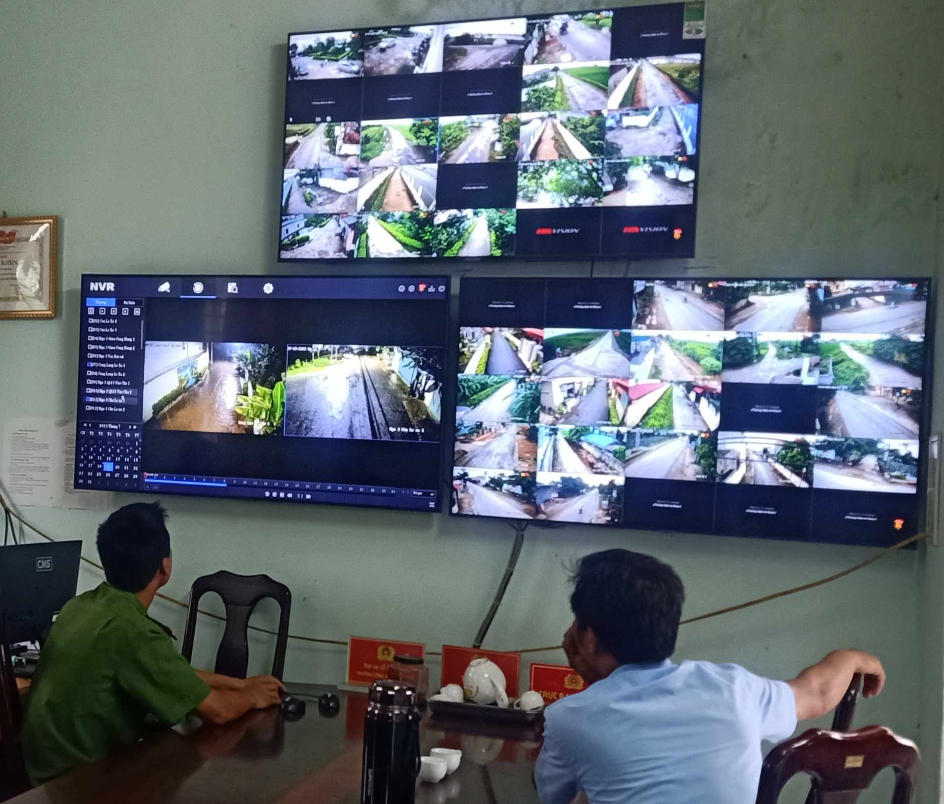 Một số hình ảnh Camera giám sát an ninh được lắp đặt tại các điểm trọng điểm trên địa bàn xã.