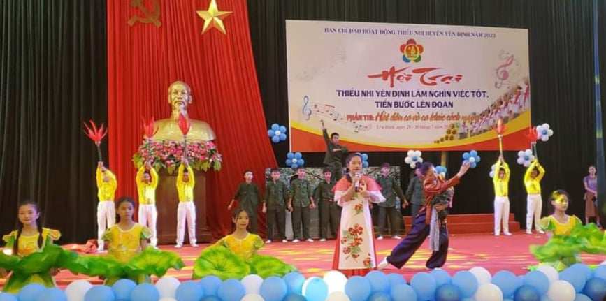 Một số hình ảnh các đơn vị thi văn nghệ tại Hội trại hè Yên Định năm 2023.