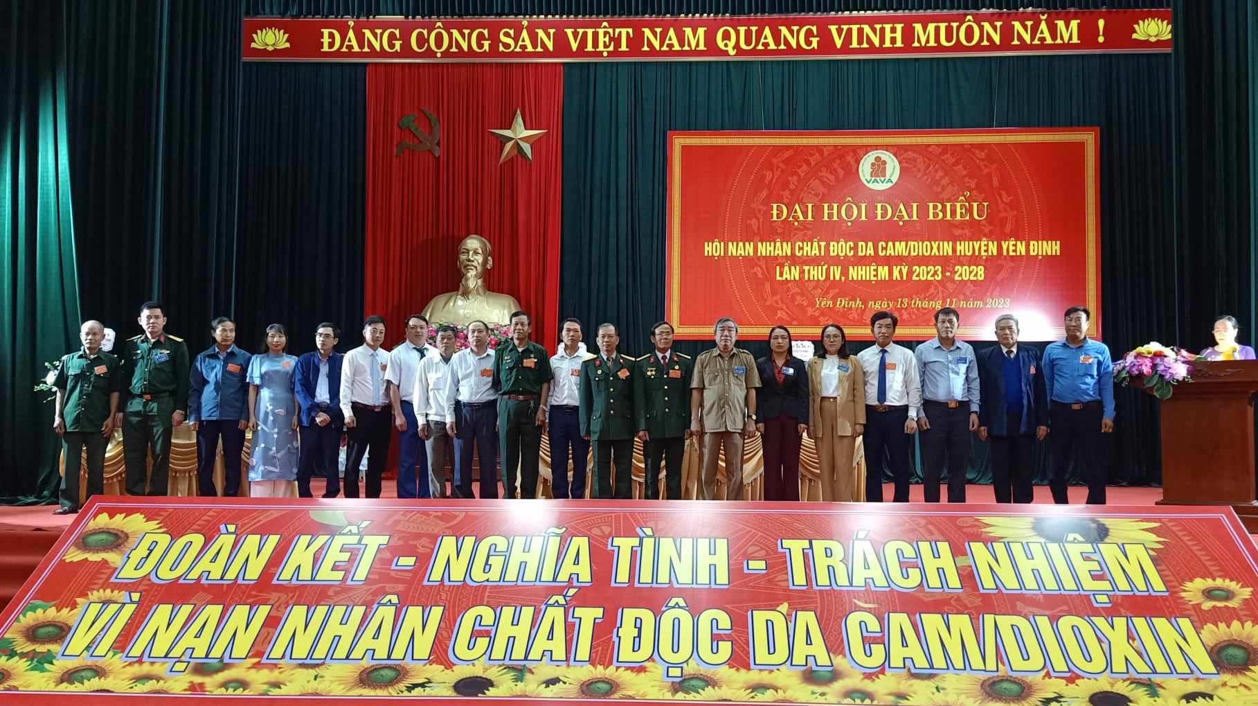 Ban Chấp hành khóa IV, nhiệm kỳ 2023-2028 và đoàn đại biểu đi dự Đại hội cấp tỉnh.